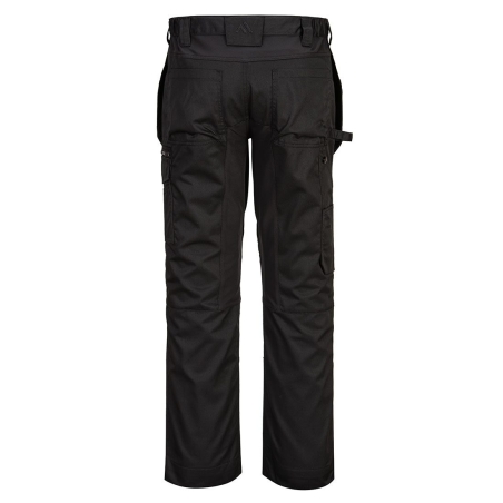 Pantalon de travail stretch holster multipoches WX2 Noir – Portwest CD883