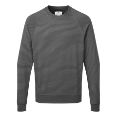 Sweat-shirt antistatique ESD manche raglan Gris zoom – Portwest AS24