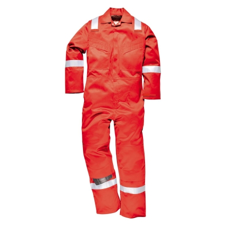 Combinaison ignifugée antistatique arc électrique 350 g Rouge – Portwest FR50