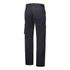 Pantalon cargo WX2 Eco tissu Kingsmill multipoches Noir coupe courte – Portwest CD825