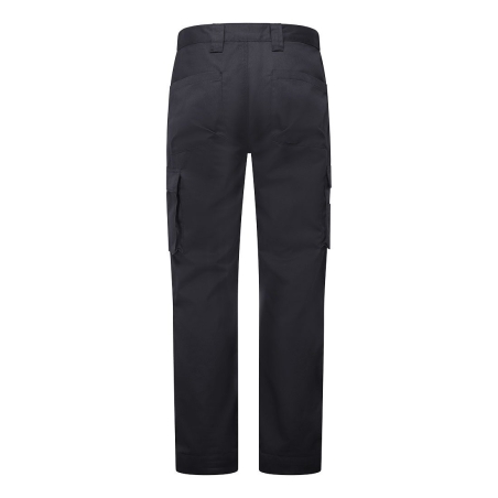Pantalon cargo WX2 Eco tissu Kingsmill multipoches Noir coupe courte – Portwest CD825