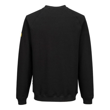 Sweat-shirt antistatique ESD manche raglan Noir – Portwest AS24