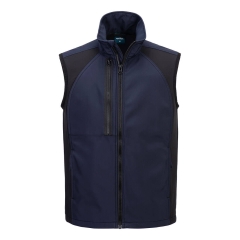 Gilet softshell sans manches extensible 4 dimensions WX2 Marine – Portwest CD876
