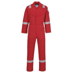 Combinaison ignifugée antistatique arc électrique 350 g Rouge coupe longue – Portwest FR50