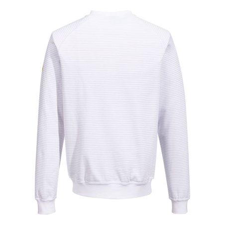 Sweat-shirt antistatique ESD manche raglan Blanc – Portwest AS24