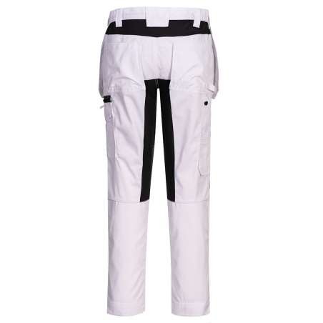 Pantalon de travail stretch holster multipoches WX2 Blanc – Portwest CD883