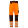 Pantalon de travail haute visibilité multipoches classe 2 Orange/noir – Portwest PW340