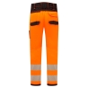 Pantalon de travail haute visibilité multipoches classe 2 Orange/noir – Portwest PW340
