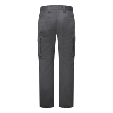 Pantalon cargo WX2 Eco tissu Kingsmill multipoches Gris métal coupe courte – Portwest CD825