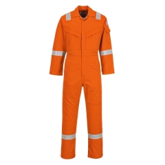 Combinaison antistatique ignifugée super légère 210 g Orange coupe longue – Portwest FR21