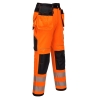 Pantalon haute visibilité PW3 poches flottantes multifonctions Orange/noir – Portwest T501