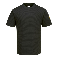 T-shirt antistatique ESD fibre de carbone Noir – Portwest AS20