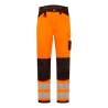 Pantalon de travail haute visibilité multipoches classe 2 Orange/noir coupe courte – Portwest PW340