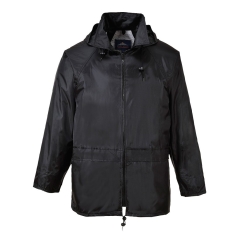 Veste de pluie imperméable à capuche Classic Noir – Portwest S440