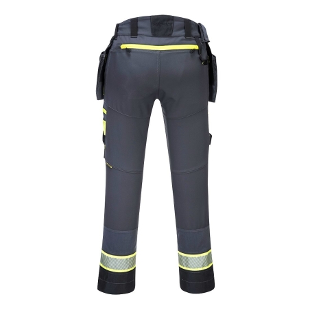 Pantalon holster DX4 poches flottantes démontables stretch Gris métal – Portwest DX440