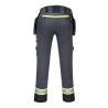 Pantalon holster DX4 poches flottantes démontables stretch Gris métal – Portwest DX440