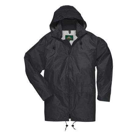 Veste de pluie imperméable à capuche Classic Noir – Portwest S440