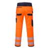 Pantalon de travail haute visibilité multipoches classe 2 Orange/marine sh – Portwest PW340