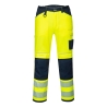Pantalon de travail haute visibilité multipoches classe 2 Jaune/marine – Portwest PW340