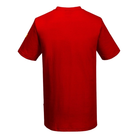 T-shirt antistatique ESD fibre de carbone Rouge foncé – Portwest AS20