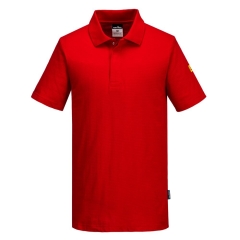 Polo antistatique ESD protection électrostatique Rouge foncé – Portwest AS21