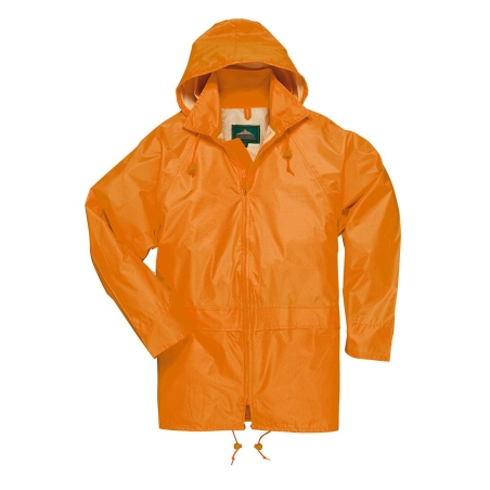 Veste de pluie imperméable à capuche Classic Orange – Portwest S440
