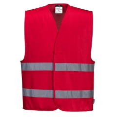 Gilet de sécurité haute visibilité Iona Rouge – Portwest F474
