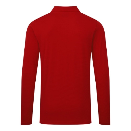 Polo manches longues antistatique ESD coton Rouge foncé – Portwest AS23