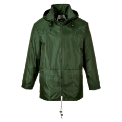 Veste de pluie imperméable à capuche Classic Vert olive – Portwest S440