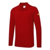 Polo manches longues antistatique ESD coton Rouge foncé – Portwest AS23