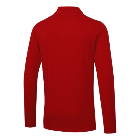 Polo manches longues antistatique ESD coton Rouge foncé – Portwest AS23