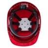 Casque de chantier avec porte-badge intégré Rouge – Portwest PB55