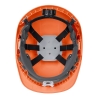 Casque de chantier ventilé avec visière rétractable Orange – Portwest PW55