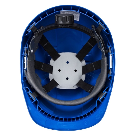Casque de chantier avec porte-badge intégré Bleu royal – Portwest PB55