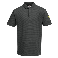 Polo antistatique ESD protection électrostatique Gris zoom – Portwest AS21