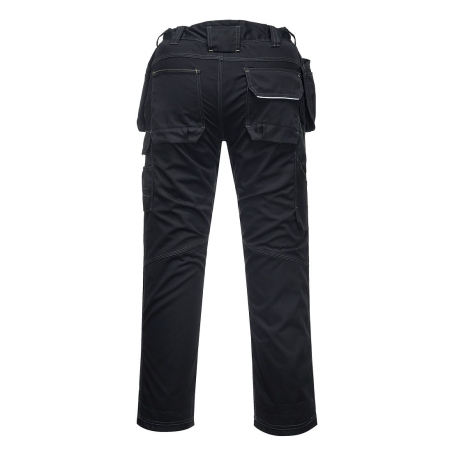 Pantalon holster multipoches Kingsmill poly/coton 300g Noir – Portwest T602