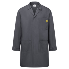 Blouse antistatique ESD protection électrostatique Gris zoom – Portwest AS10