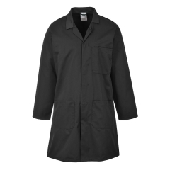 Blouse de travail standard poly/coton fermeture pressions Noir – Portwest 2852