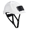 Casque de chantier avec porte-badge intégré Blanc – Portwest PB55