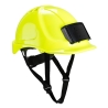 Casque de chantier avec porte-badge intégré Jaune – Portwest PB55
