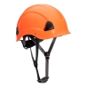 Casque de protection travaux en hauteur ABS harnais 6 points Orange – Portwest PS53
