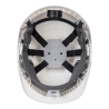Casque de chantier ventilé avec visière rétractable Blanc – Portwest PW55