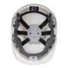 Casque de chantier ventilé avec visière rétractable Blanc – Portwest PW55