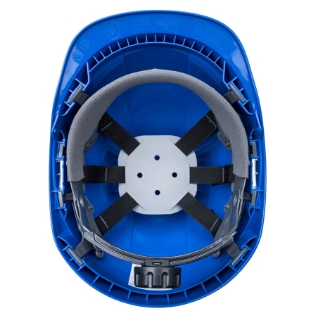Casque de chantier ABS non ventilé avec harnais textile Bleu royal – Portwest PS54