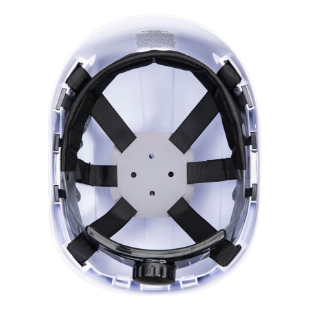 Casque de protection travaux en hauteur ABS harnais 6 points Blanc – Portwest PS53