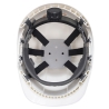 Casque de chantier ABS non ventilé avec harnais textile Blanc – Portwest PS54
