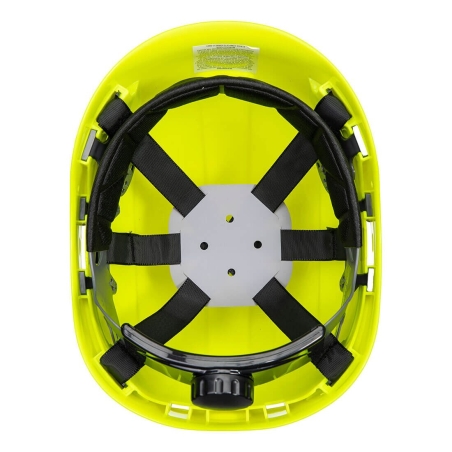 Casque de protection travaux en hauteur ABS harnais 6 points Jaune – Portwest PS53