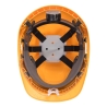 Casque de chantier ventilé avec visière rétractable Jaune – Portwest PW55