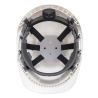 Casque de chantier ABS non ventilé avec harnais textile Blanc – Portwest PS54