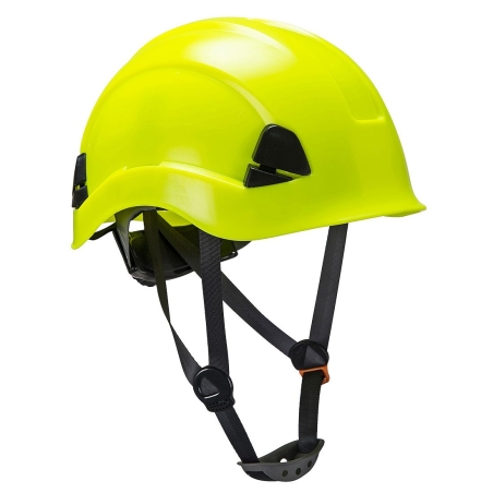 Casque de protection travaux en hauteur ABS harnais 6 points Jaune – Portwest PS53